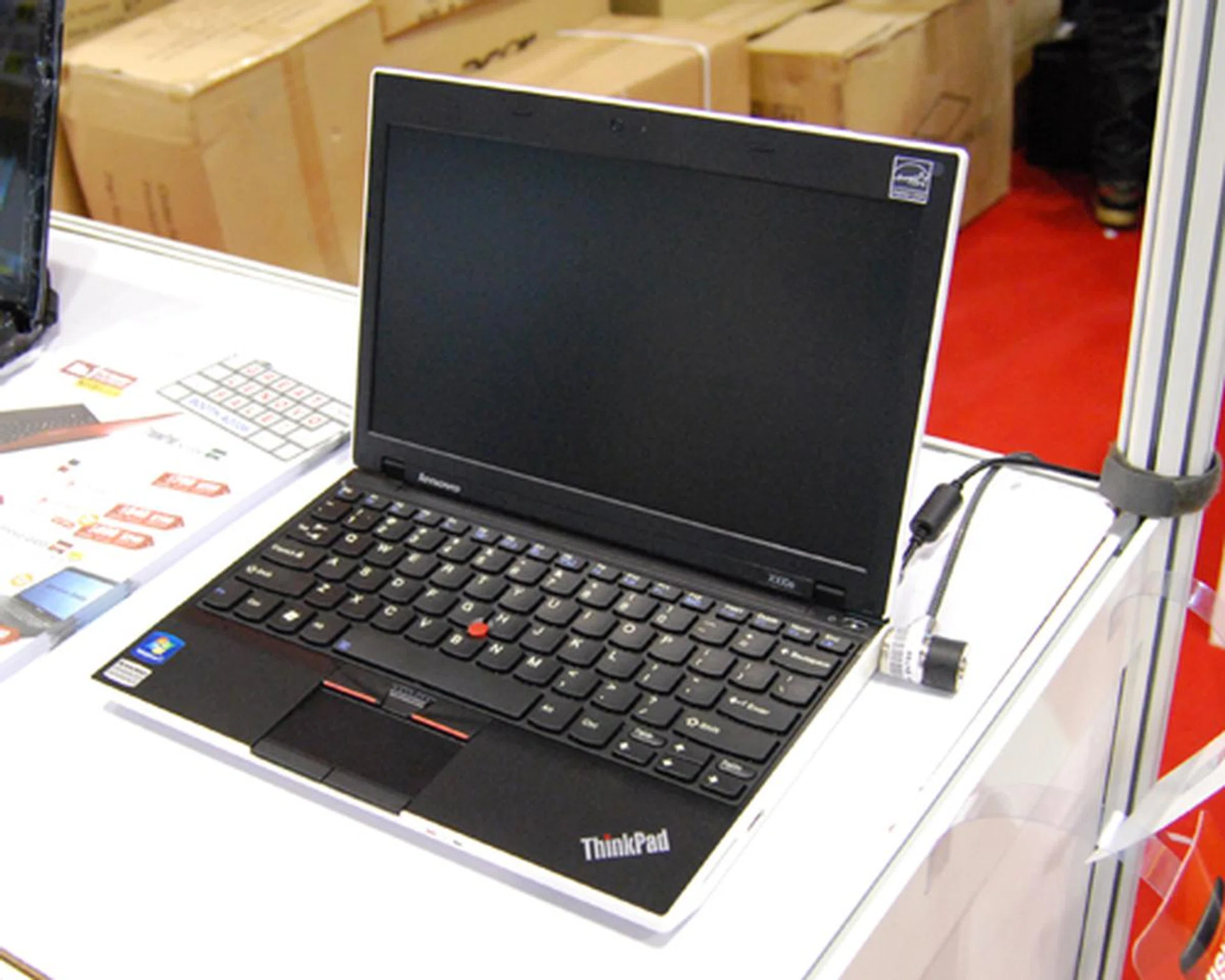 One of the best buys at the AMD booth is the Lenovo ThinkPad X100e, priced at $799. For that price, you get an ultraportable notebook with an AMD Athlon Neo processor MV-40 (1.6GHz, 512KB L2 cache), Windows 7 Professional, 2GH DDR2 RAM and a 250GB SATA HDD.