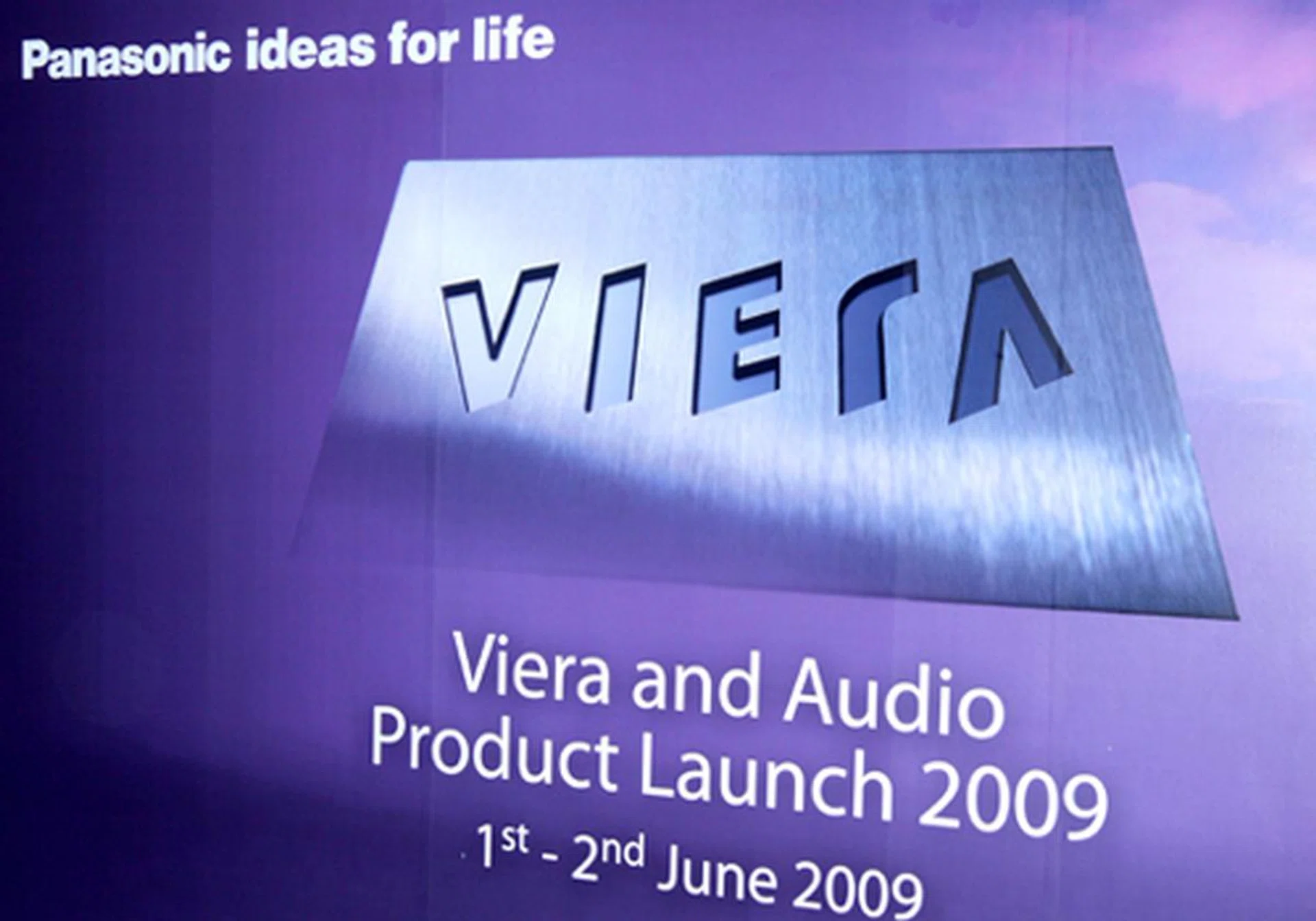 The picture might have a huge VIERA logo slapped on it, but we'll bring you more of Panasonic's home entertainment toys instead since we've covered their bunch of VIERA HDTVs during the regional event.