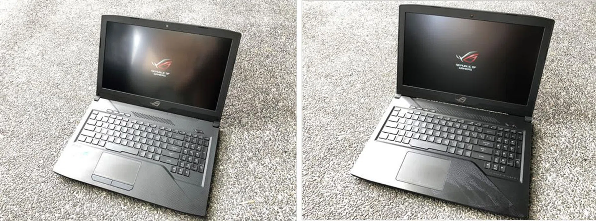 Can you spot the differences of these two GL503 laptops?