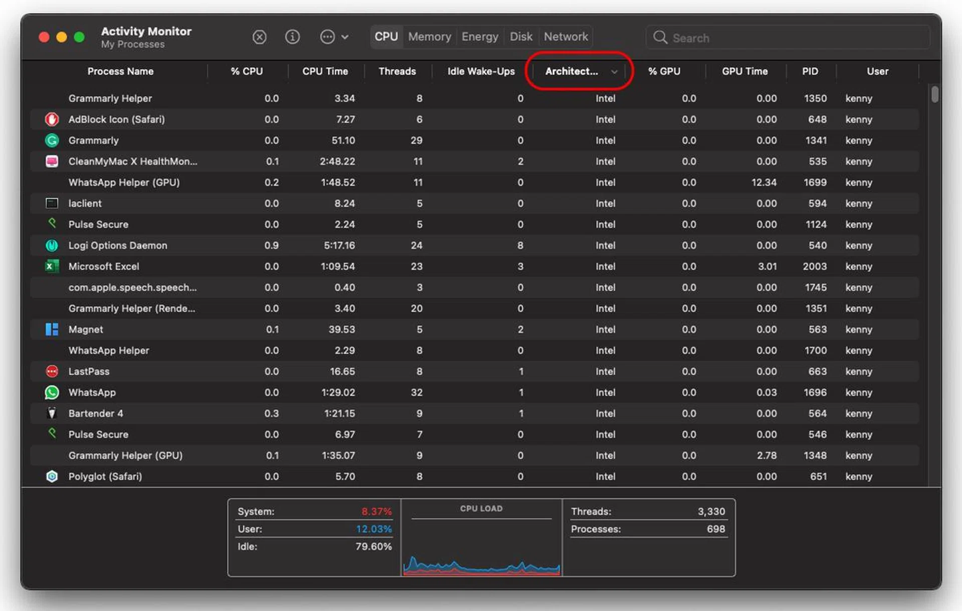 You can open Activity Monitor and see which apps are running natively and which are relying on Rosetta 2.
