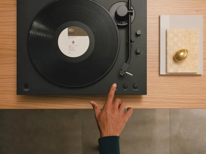 Sony PS-LX3BT and PS-LX5BT wireless vinyl record turntable