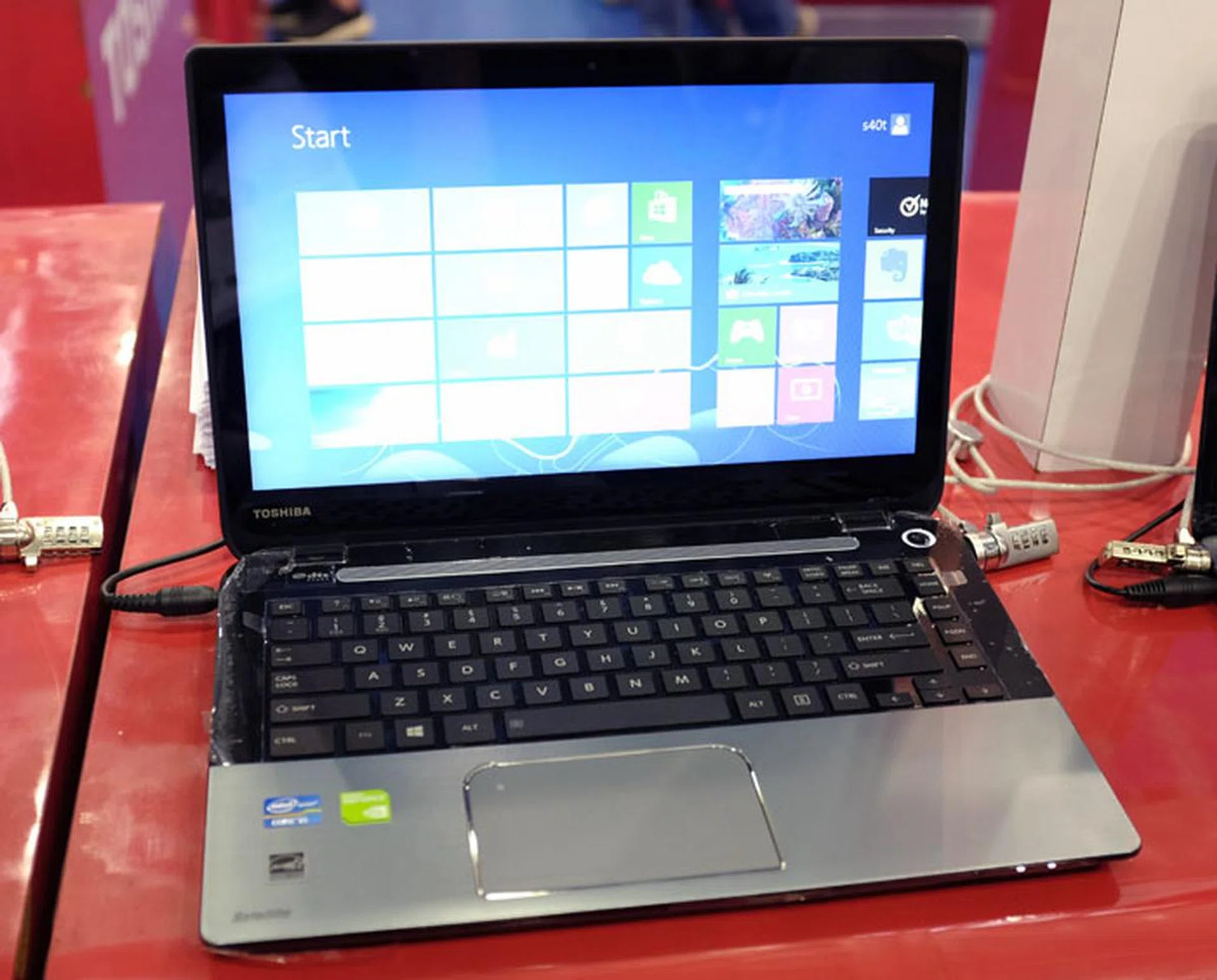 If you're looking for a sleek but affordable touchscreen notebook, look no further than the Toshiba Satellite S40t. The Intel I5-3337U-powered notebook has a 14-inch touchscreen display perfect for its Windows 8 OS. It also includes an NVIDIA GeForce GT 740M discrete GPU for some light gaming and entertainment. It usually costs $1,199, but can be had at the PC Show for just $999.