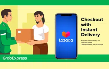 GrabExpress enables instant deliveries on Lazada.