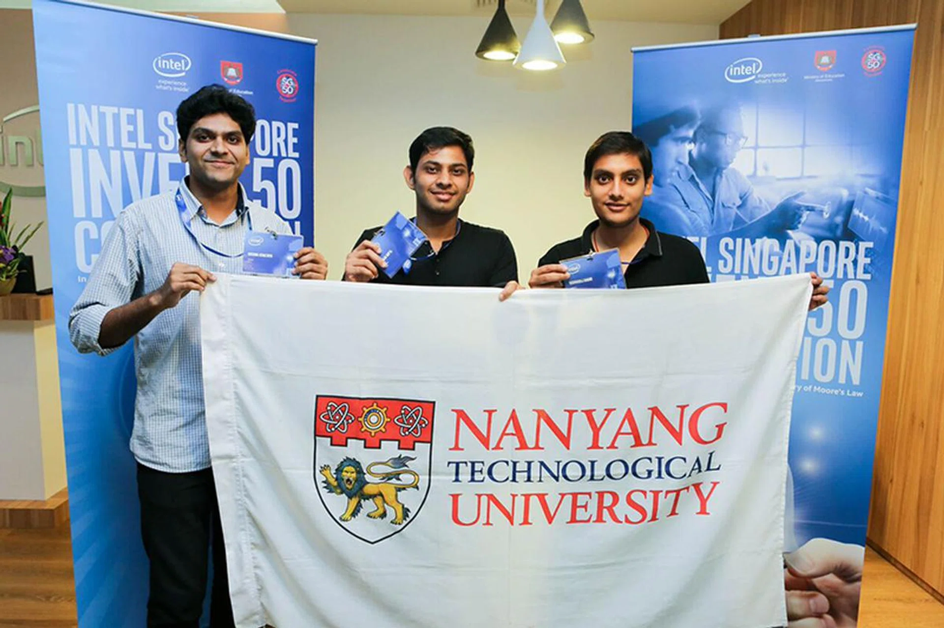 Team Green from NTU will get a S$3,000 check and internship opportunities at Intel.