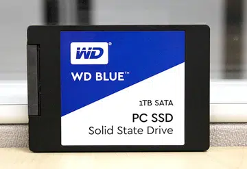 The WD Blue SSD is one of Western Digital's first consumer SSDs.