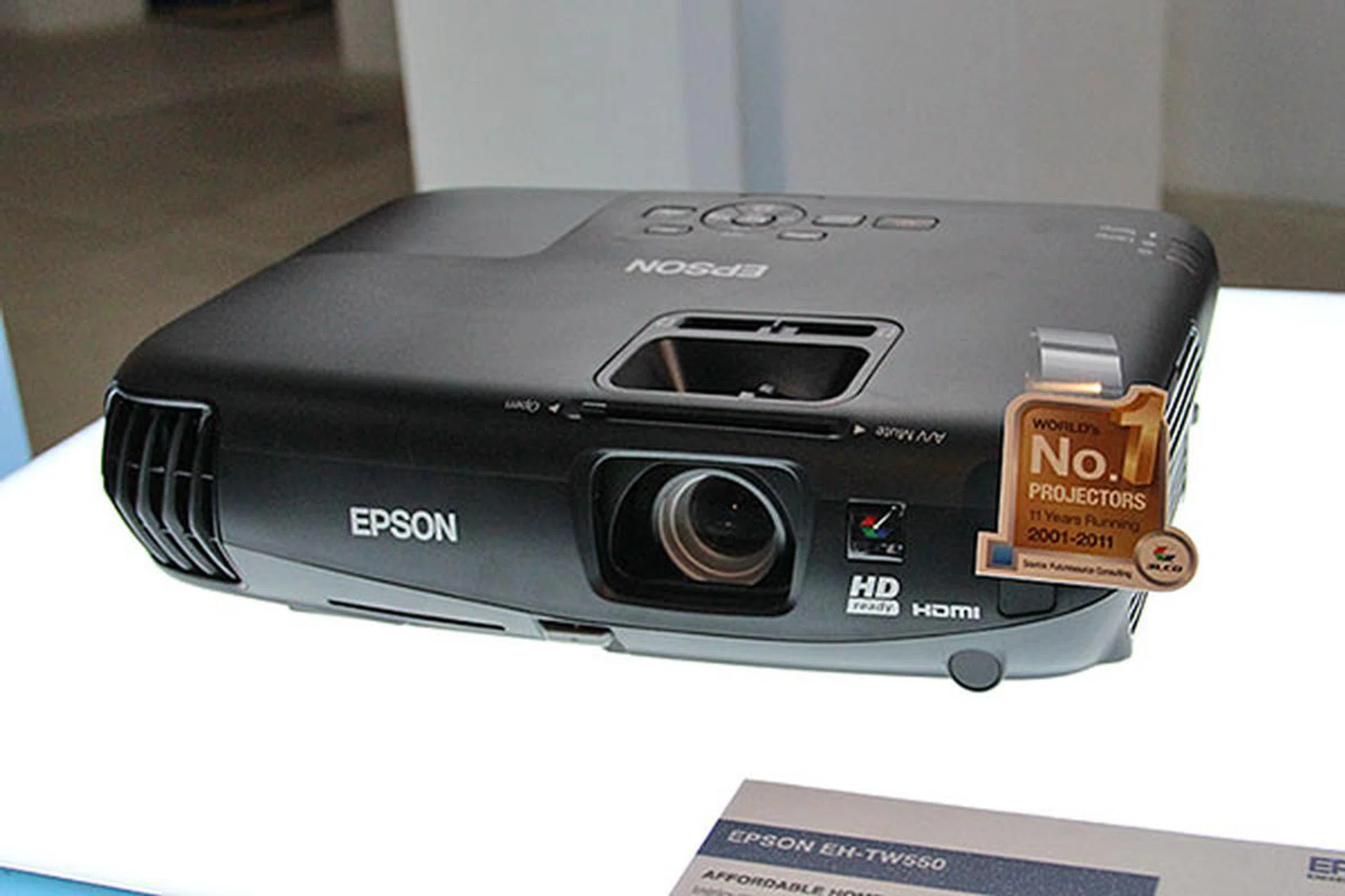 The EH-TW550 is a 3D-capable home theater projector; but instead of 1080p, it does 720p. However, it's reasonably priced at S$1,499.