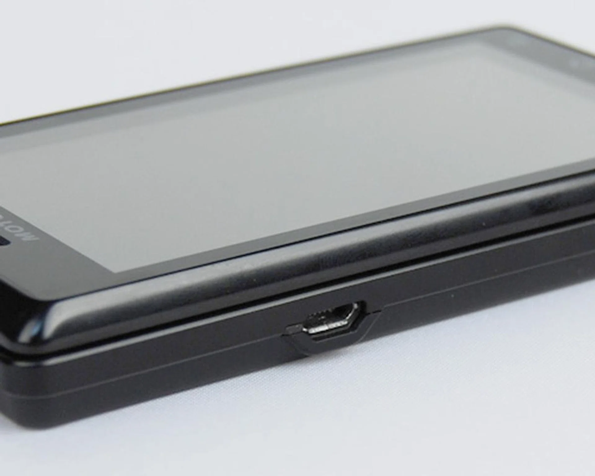 The Milestone utilizes a microUSB port, and you can choose to plug it straight into a PC...