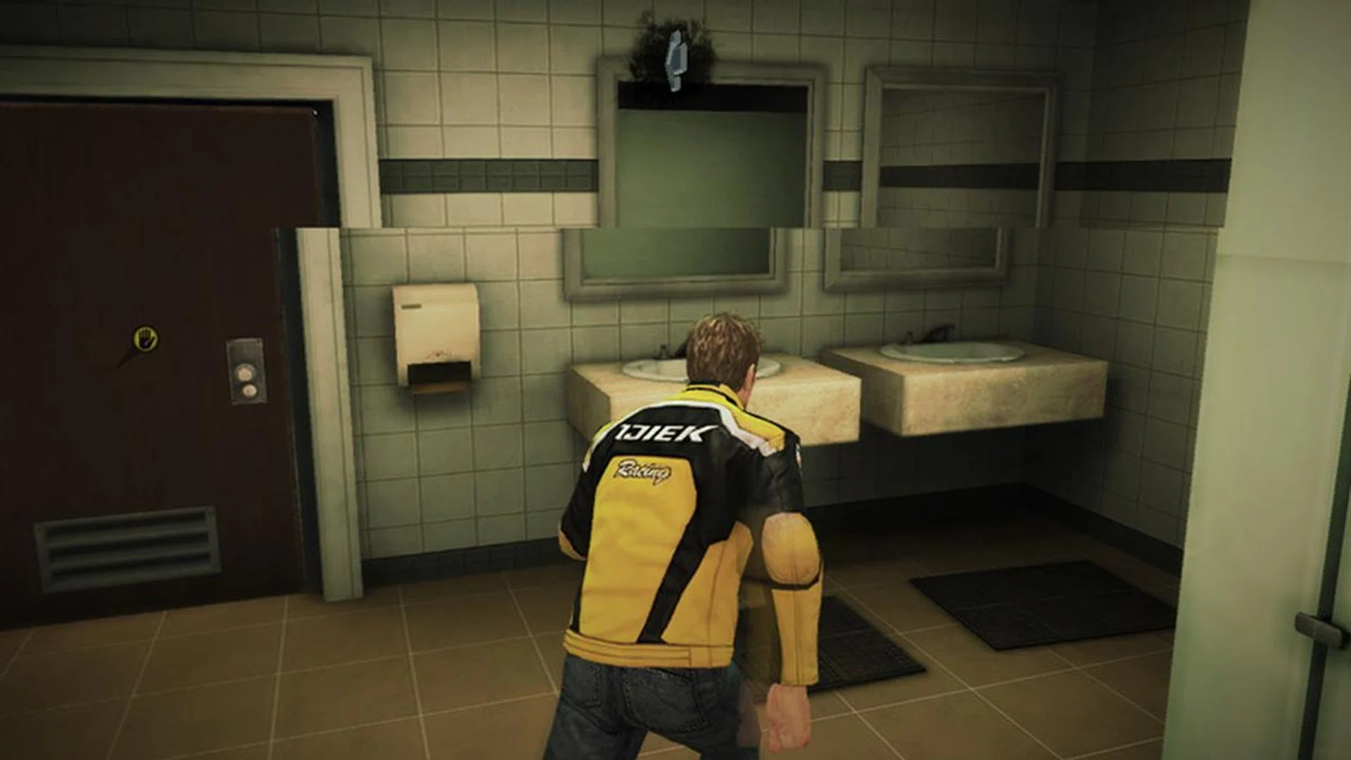 The image is from Dead Rising 3. It's not a Gear VR game, but the screen tearing visible in the screenshot is similar to what happens n the Gear VR when it starts to overheat.