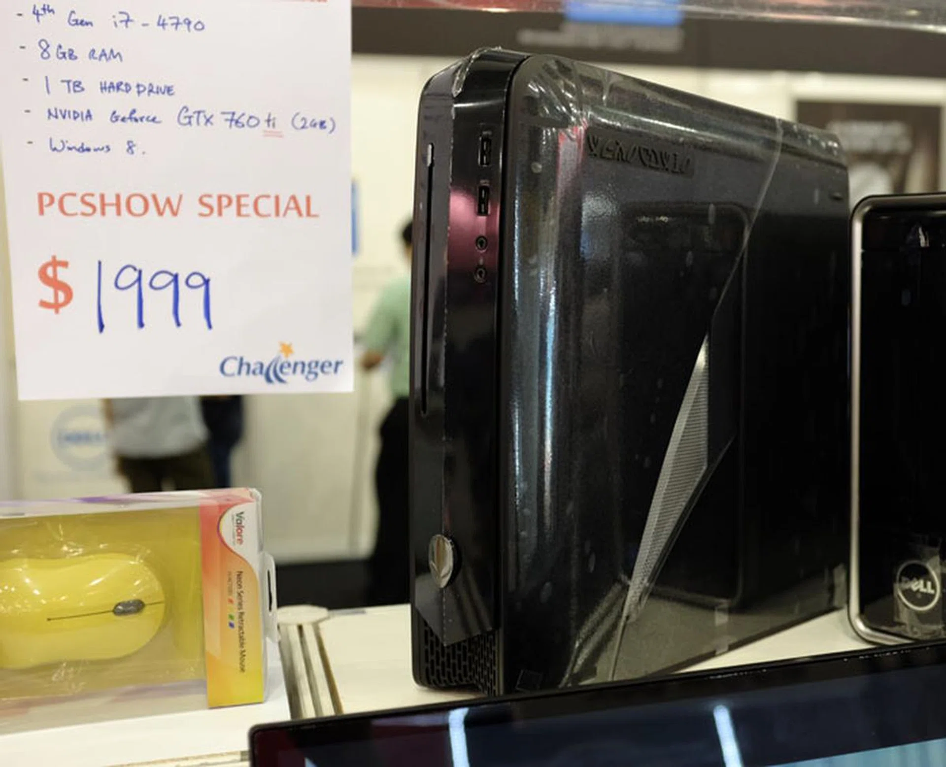 If you're looking for a space-saving gaming desktop, Dell's Alienware X51 squeezes an Intel Core i7-4790 processor, 8GB RAM, 1TB HDD, and an NVIDIA GeForce GTX 760Ti into a tiny case. The X51 is available for $1,999.