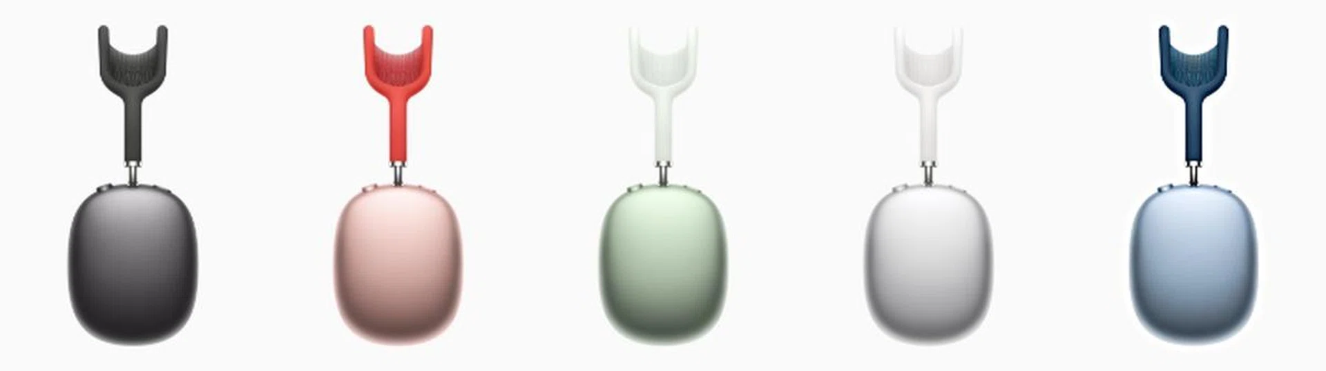 The AirPods Max come in five colours. (Image source: Apple)