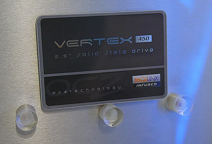 The newest Vertex 450 SSD was on show at Computex 2013.