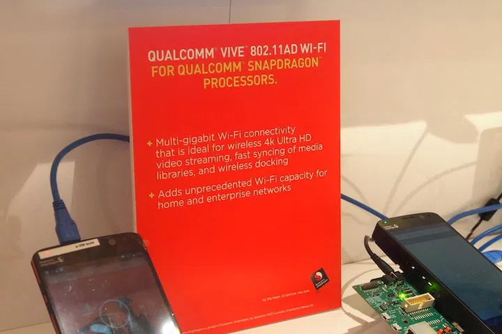 802.11ad Wi-Fi is supported on the Snapdragon 820.