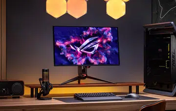 Flat is justice. Flat is easy on the eyes. We're talking about monitors. Image: ASUS.