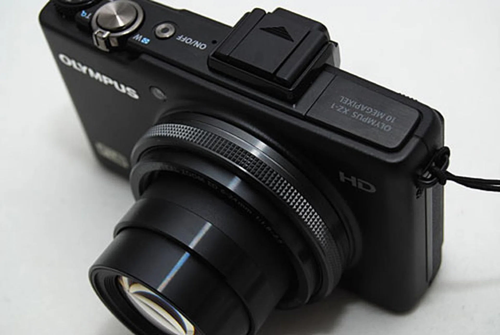 The ribbed ring around the lens is the control wheel.