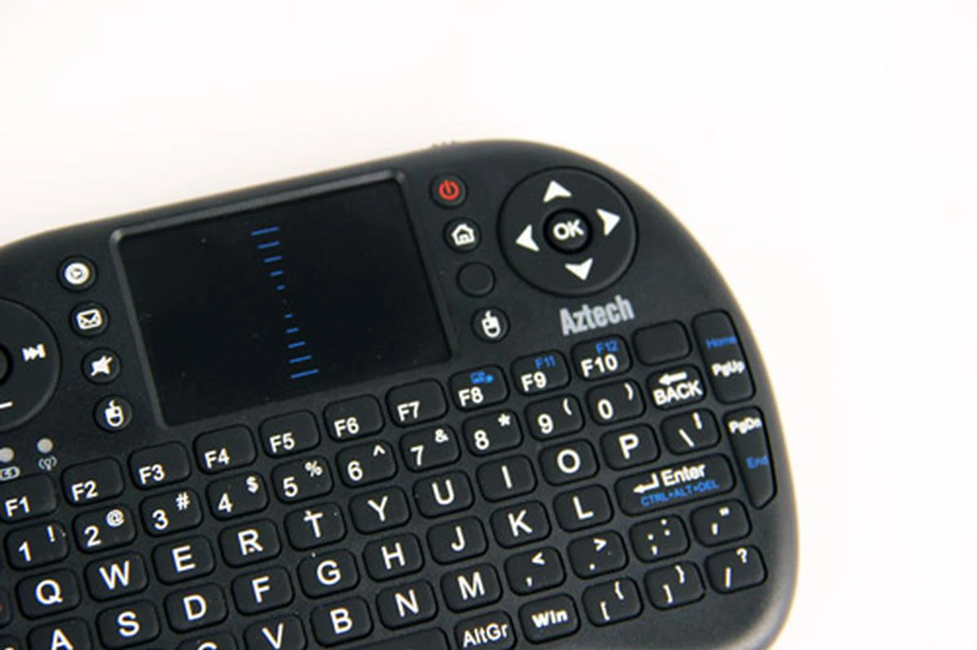 Conversely, you have the right mouse click button at the bottom right of the small touch pad. One thing to note is that this button also functions as the "back" button to bring you to the previous menu or screen.