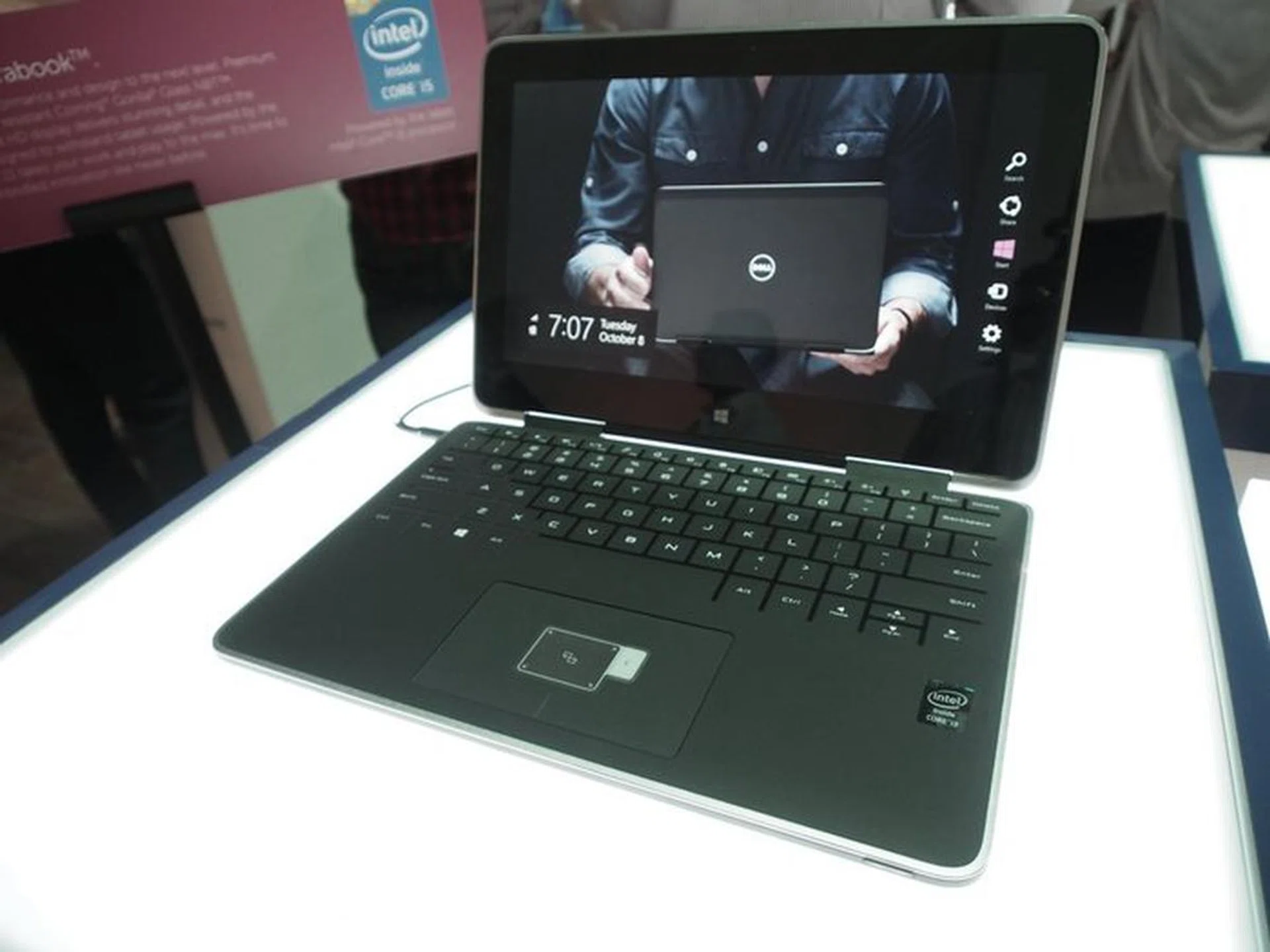 The Dell XPS 11 is a convertible Ultrabook that has patented hinges that enable the machine's QHD display to fold back, essentially turning it into a tablet. 