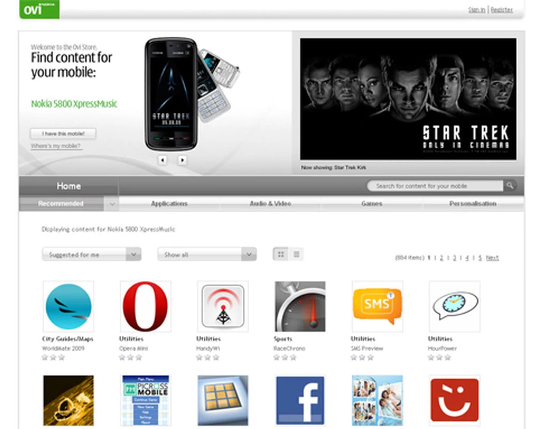  With Ovi Store now available and accessible via your PC or through the Ovi Store application within devices such as the Nokia N97, Nokia's has strengthened its service delivery in the year 2009.  
