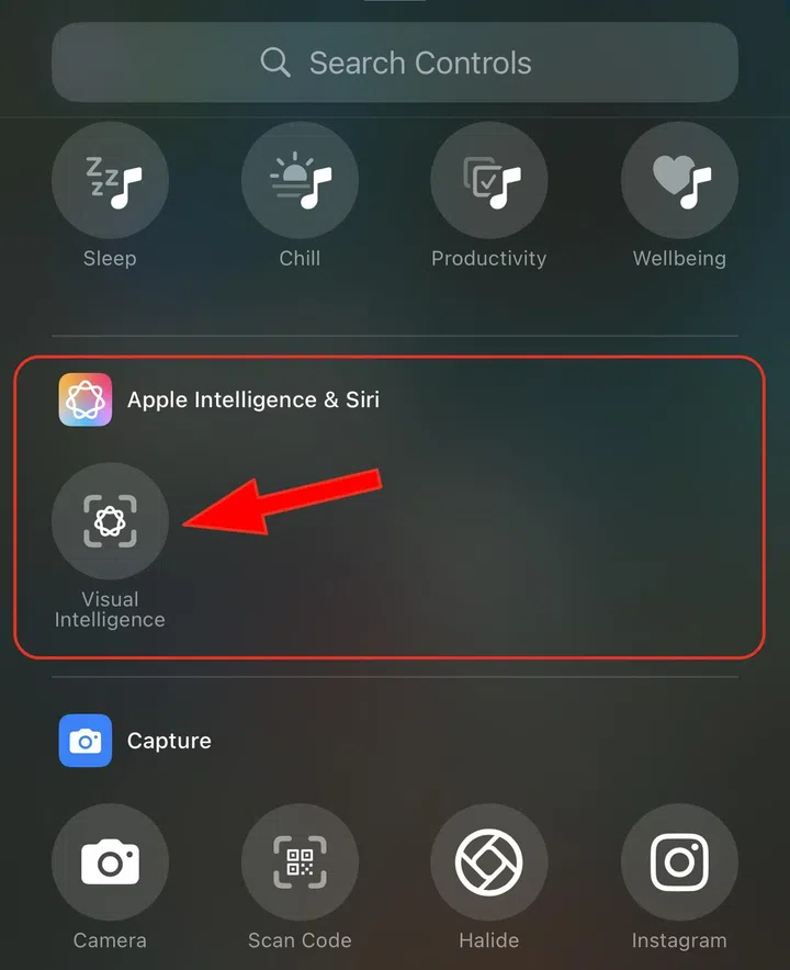 You can also create a new shortcut in the Control Centre. Photo: HWZ