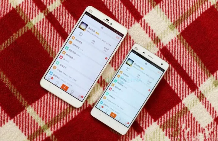 The Redmi Note 2 compared to the 5-inch Mi 4. <br> Image source: GizmoChina