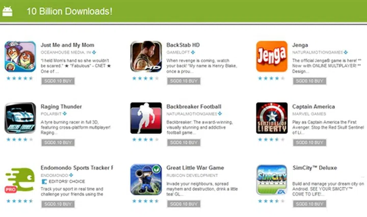 Source: Android Market