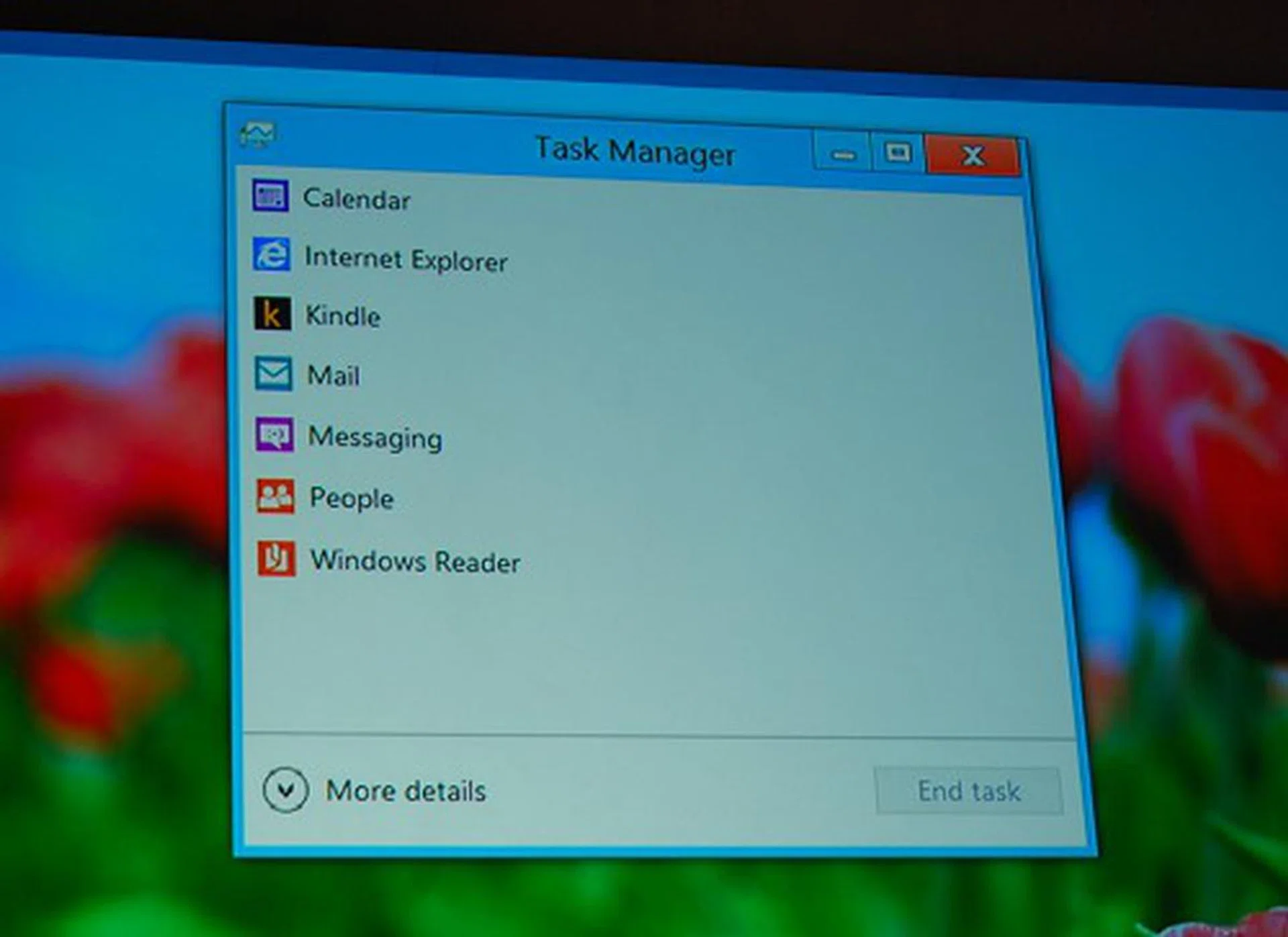 Straightforward and simplified, the new task manager keeps in-line with the whole design revamp of Windows 8. This is especially important if the device in question is a tablet.
