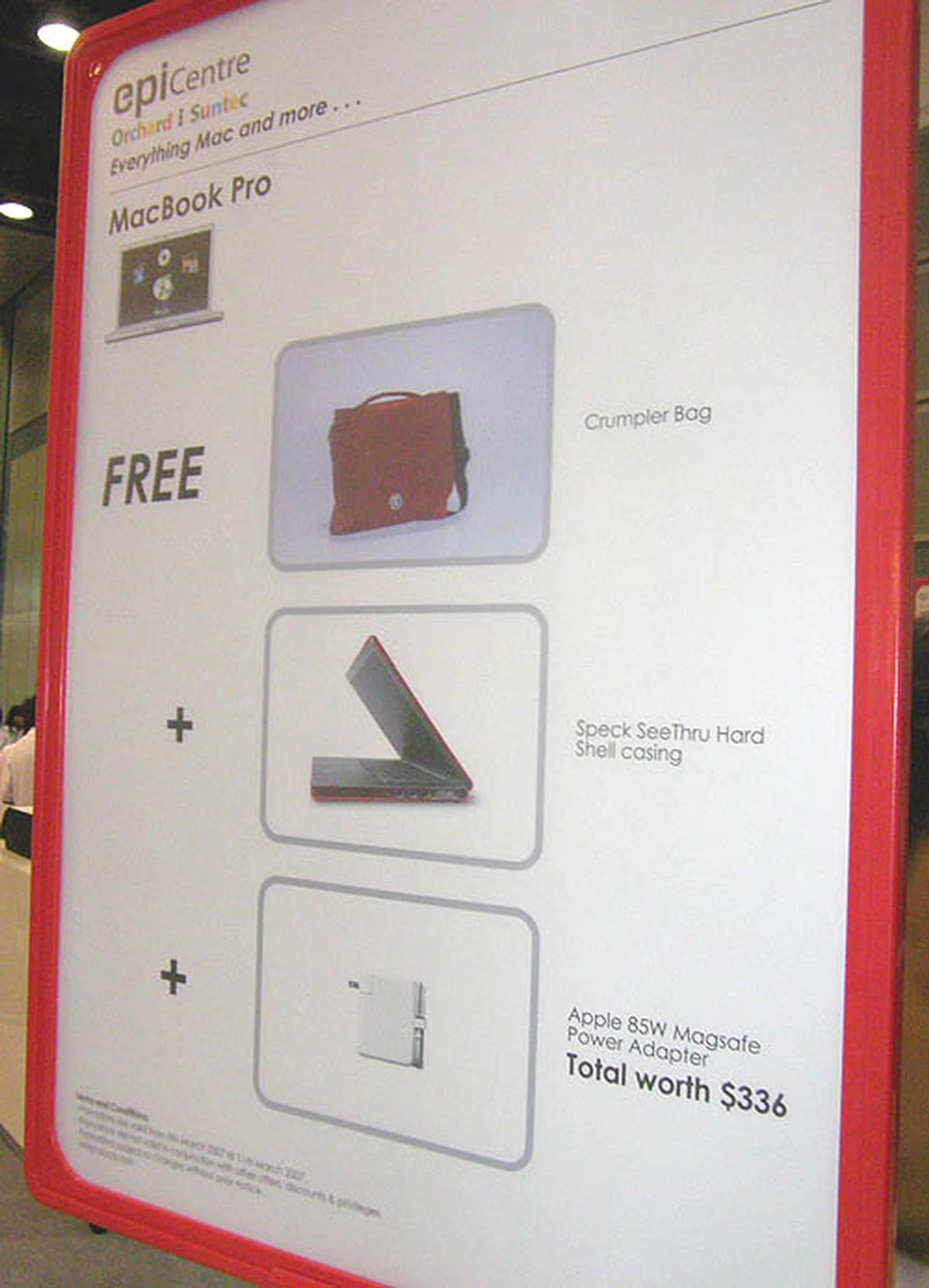  Freebies included with every MacBook Pro worth up to $336.  