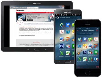 Parallels Access 2.0 allows remote access to your PC/Mac from your iOS and Android devices.