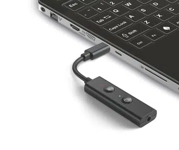 The pocket-sized Sound Blaster PLAY! 4 is no larger than a pen (image source: Creative)