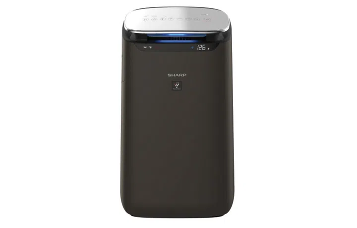 The Sharp FP-J80E-H air purifier features Plasmacluster technology and has a claimed coverage area of 62m². (Image source: Sharp)