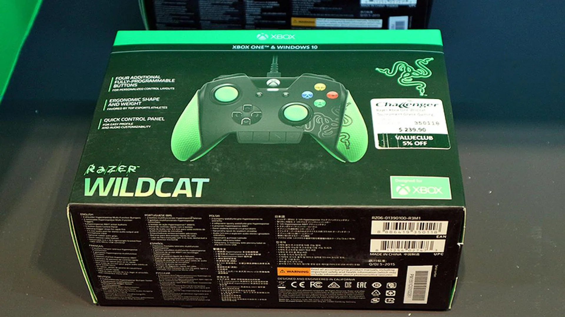 Razer doesn’t only make PC gaming accessories. You can pick up the Razer Xbox One Wildcat Tournament Grade Gaming Controller, which has four extra fully programmable buttons and ergonomic shape and weight. It’s only S$199 (U.P. S$239) at Booth 8610.