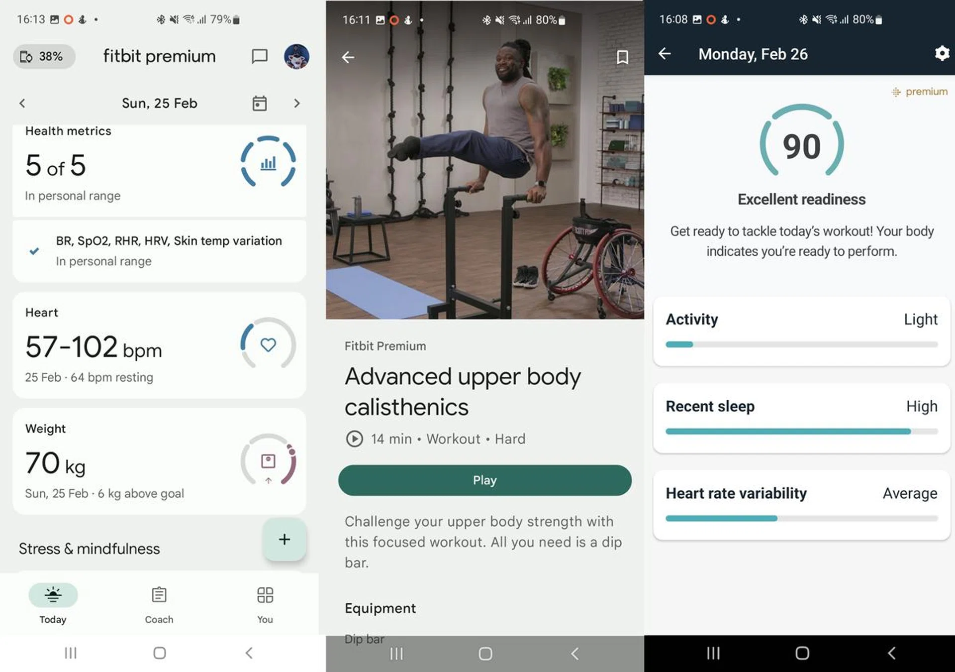 Fitbit app has been updated to more closely resemble Google's design language.