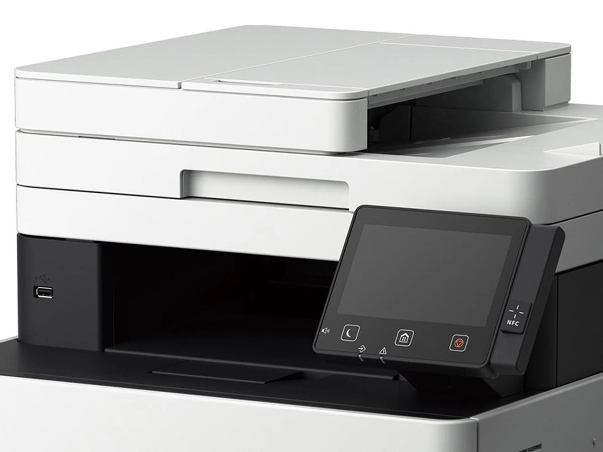 Some higher-end printers, like the Canon imageCLASS MF746Cx multi-function colour laser printer, come with a single-pass duplex ADF. This means it has two image sensors to allow both sides of the document to be scanned simultaneously. (Image: Canon.)