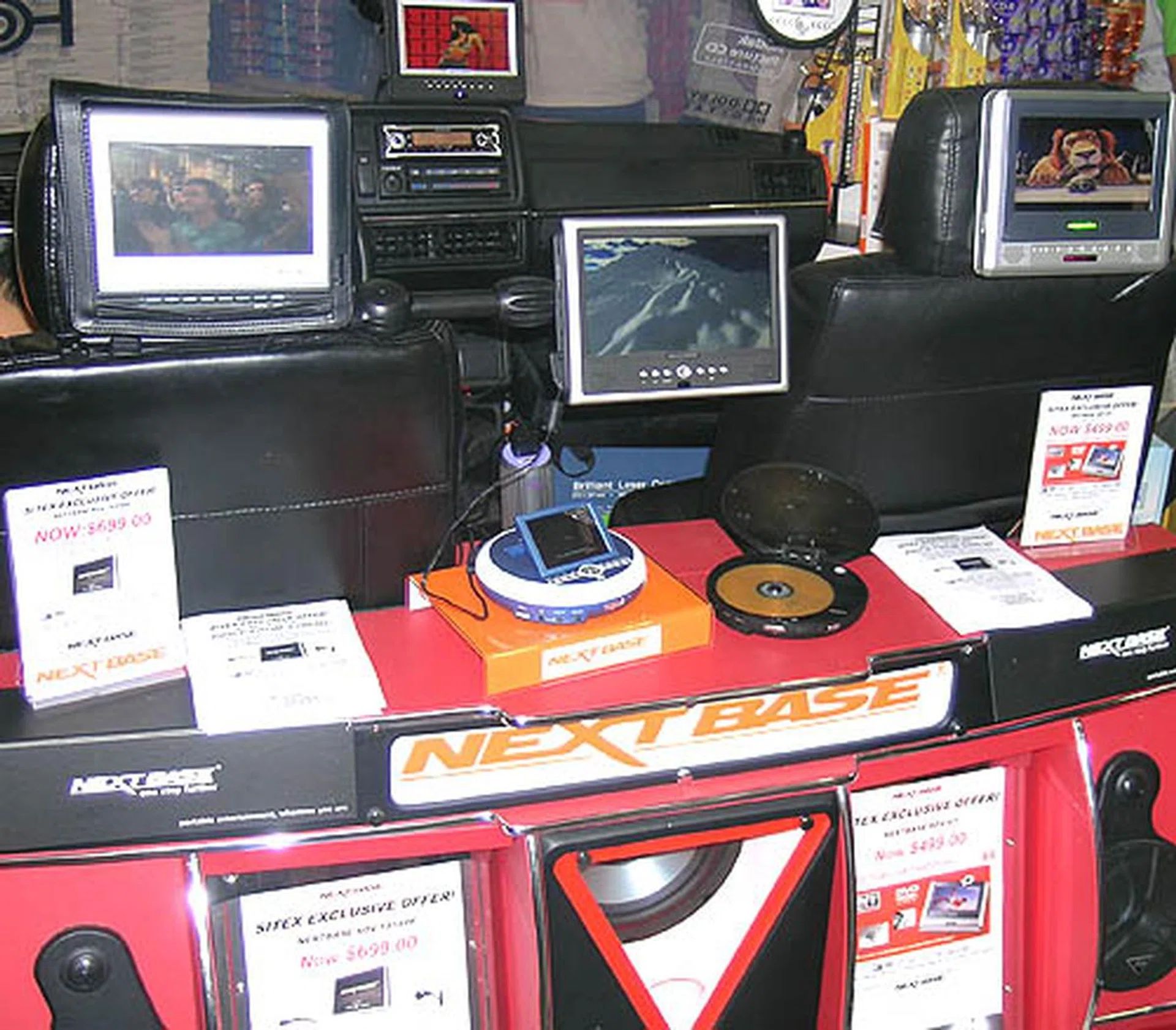 For those long car journeys, NextBase has the answer with its range of car mounted DVD players. Prices start from $399 while mounting accessories and 1GB USB flash drives are some of the free gifts thrown in. 