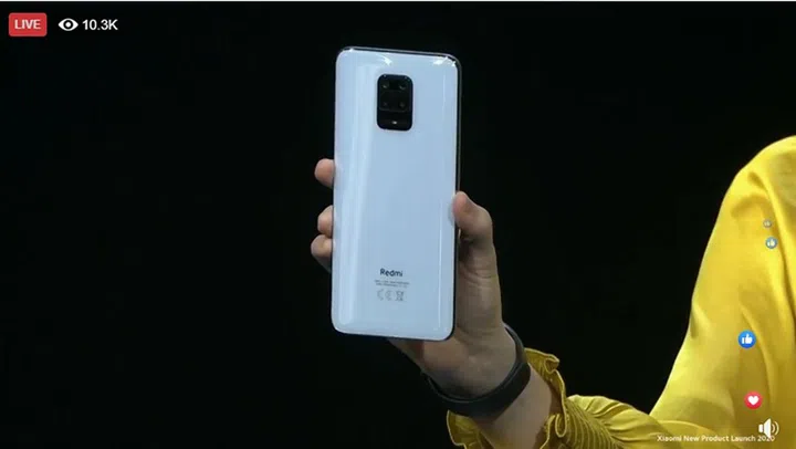 Remi Note 9 Pro in White.