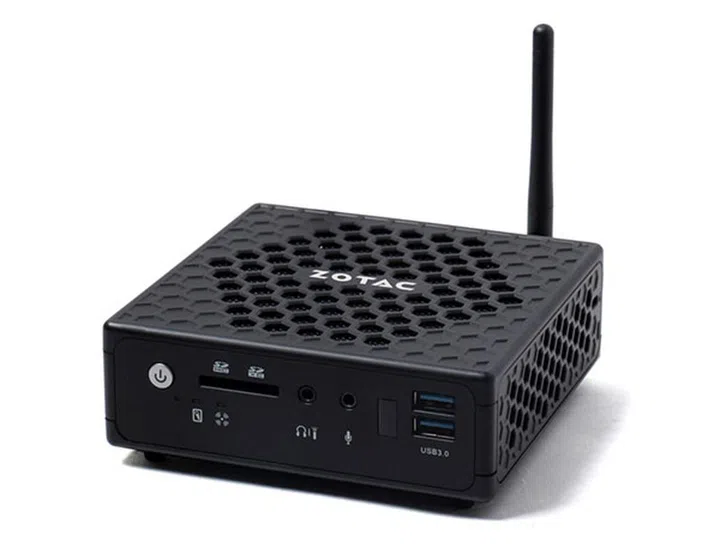 The Zotac ZBox CI521 nano Plus features a unique, honeycomb design. (Image Source: Zotac)