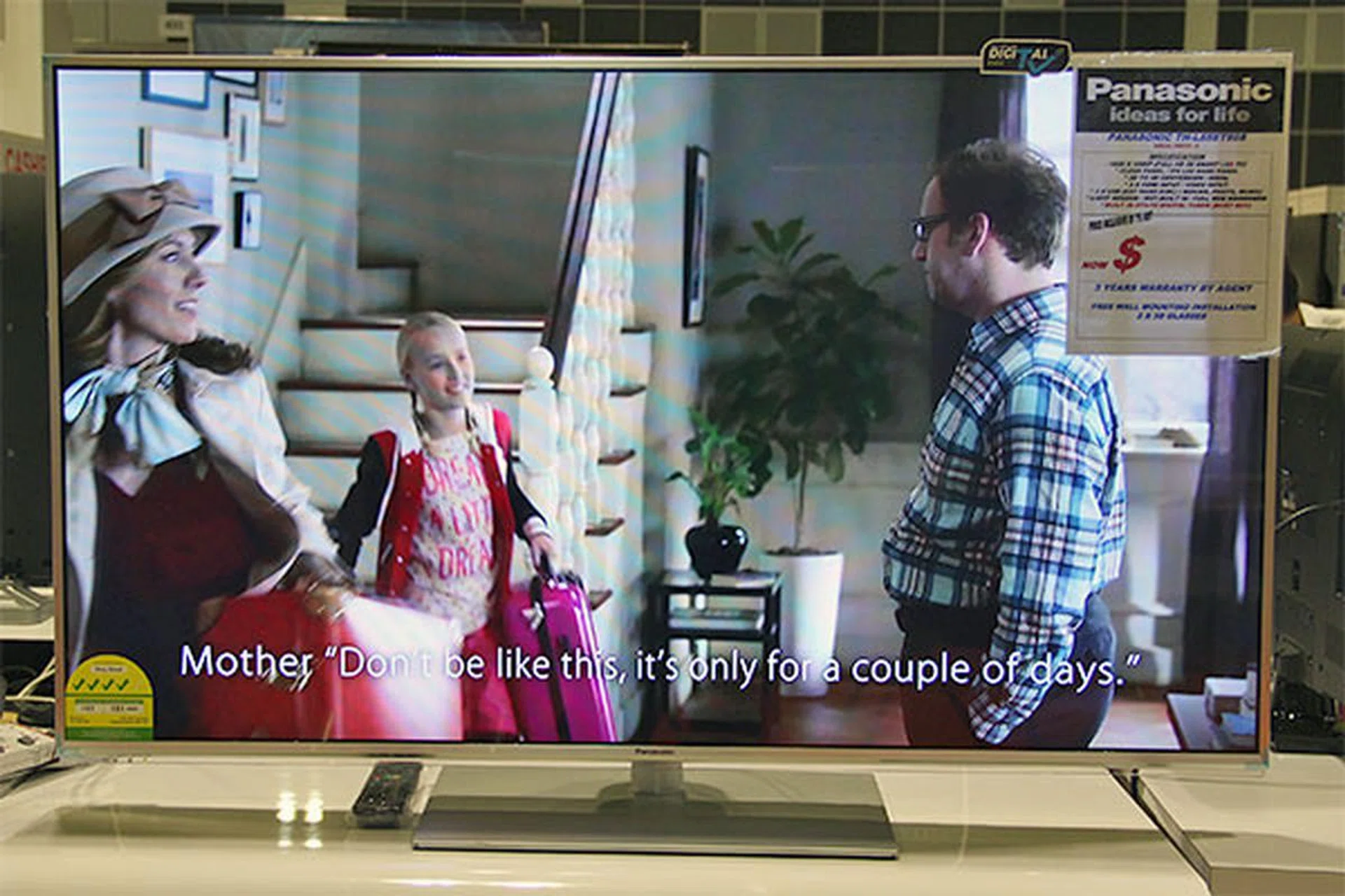 The Panasonic TH-L55ET60S is a 55-inch, full HD smart TV (built-in Wi-Fi, a full web browser, etc.). It uses an IPS panel, and has three HDMI inputs and three USB ports. It does 3D too, including 2D to 3D conversion. It also has a built-in DVB-T2 tuner, so it's ready for MediaCorp's latest digital channels. Found at Booth 416, it's going for $1,850.