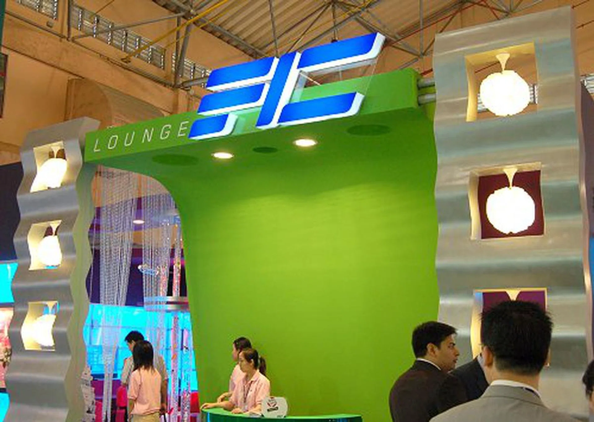 FIC's booth was cosily done up to simulate a swanky living room interior to complement the lifestyle consumer electronic devices they were showcasing.