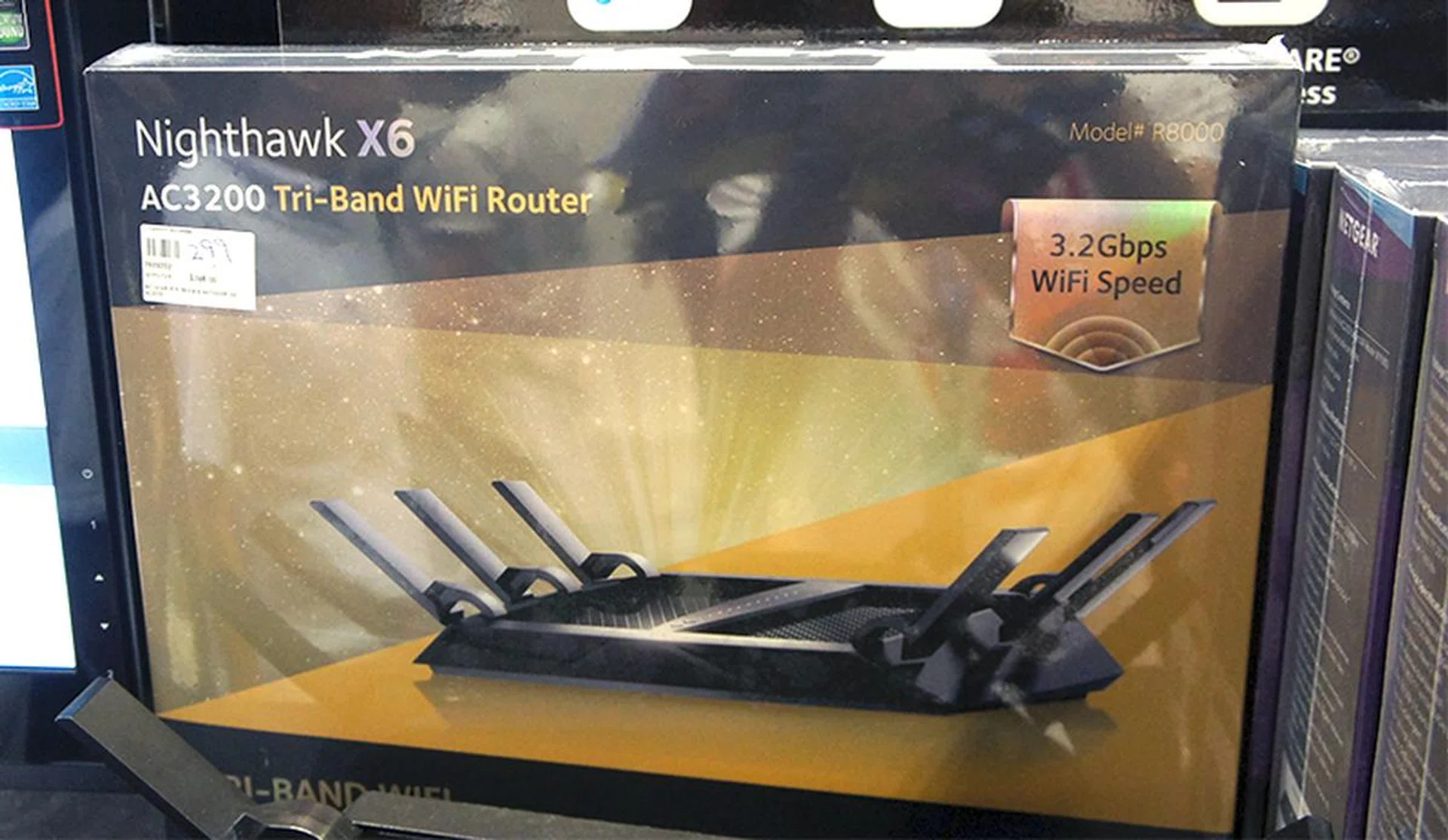 The Netgear Nighthawk X6 is a tri-band router designed for homes with multiple users and many connected devices. It is going for $369 (U.P. $459) and comes with a free A6210 USB Wi-Fi adapter.