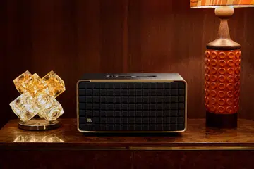 The JBL Authentics 500 speaker draws design inspiration from the past. (Image source: JBL)