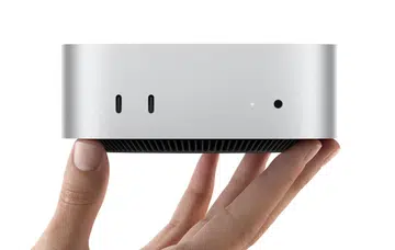 The new Mac mini is smaller than ever. Photo: Apple