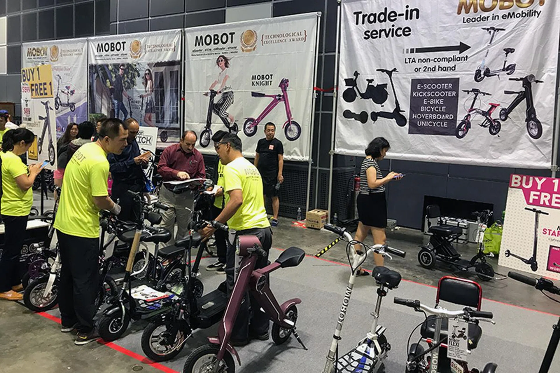 E-mobility trade-ins are at Level 4, Booth 8750.