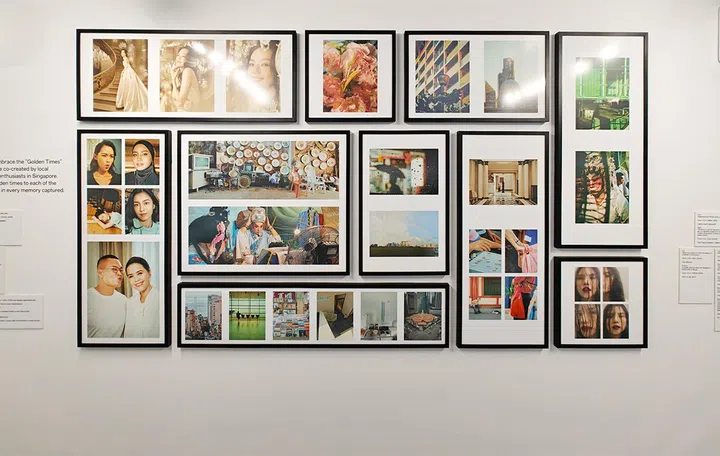 One part of the pop-up's showcase, featuring a combination of local and other photography works.