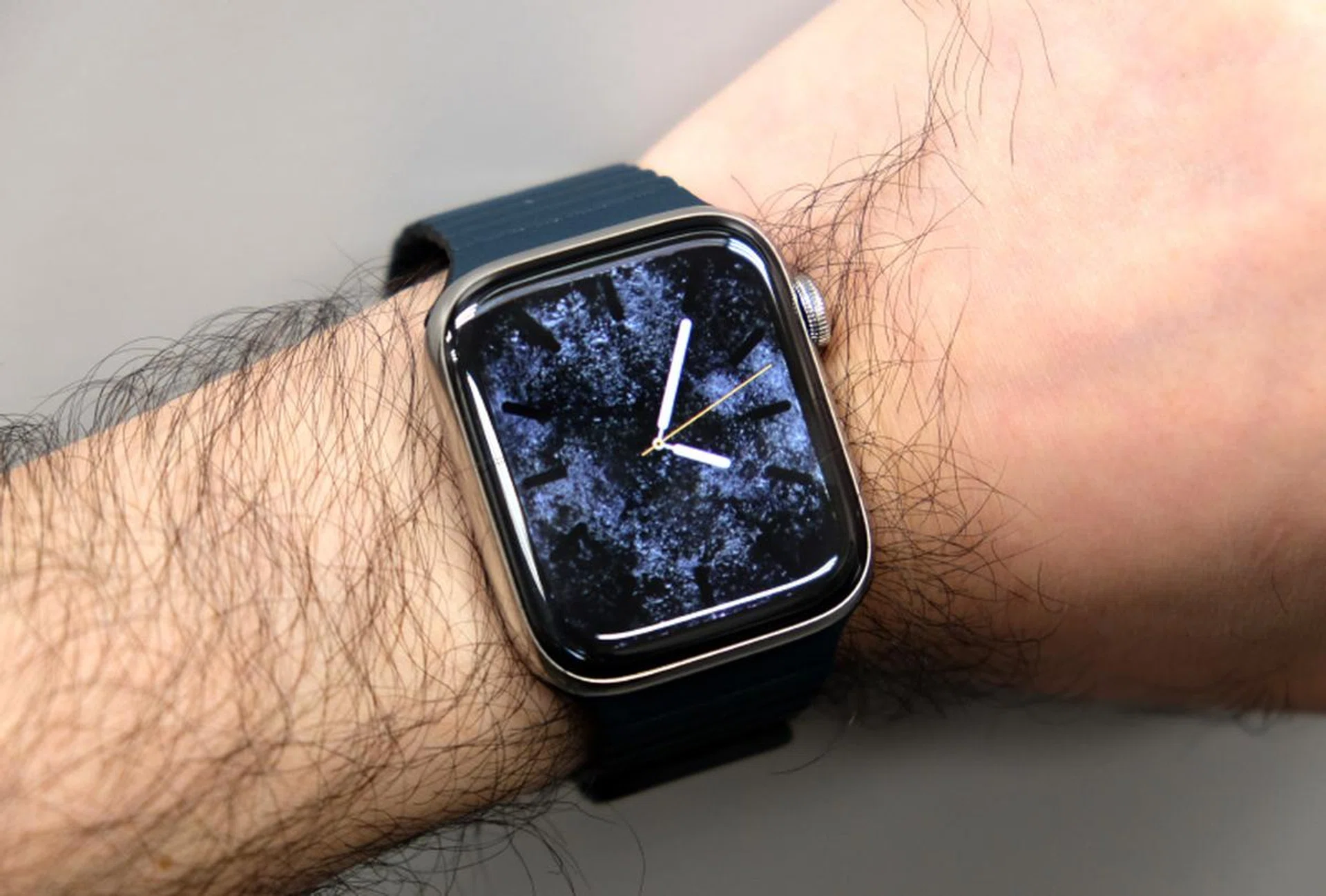 The Apple Watch Series 4 wears well despite its larger case size.