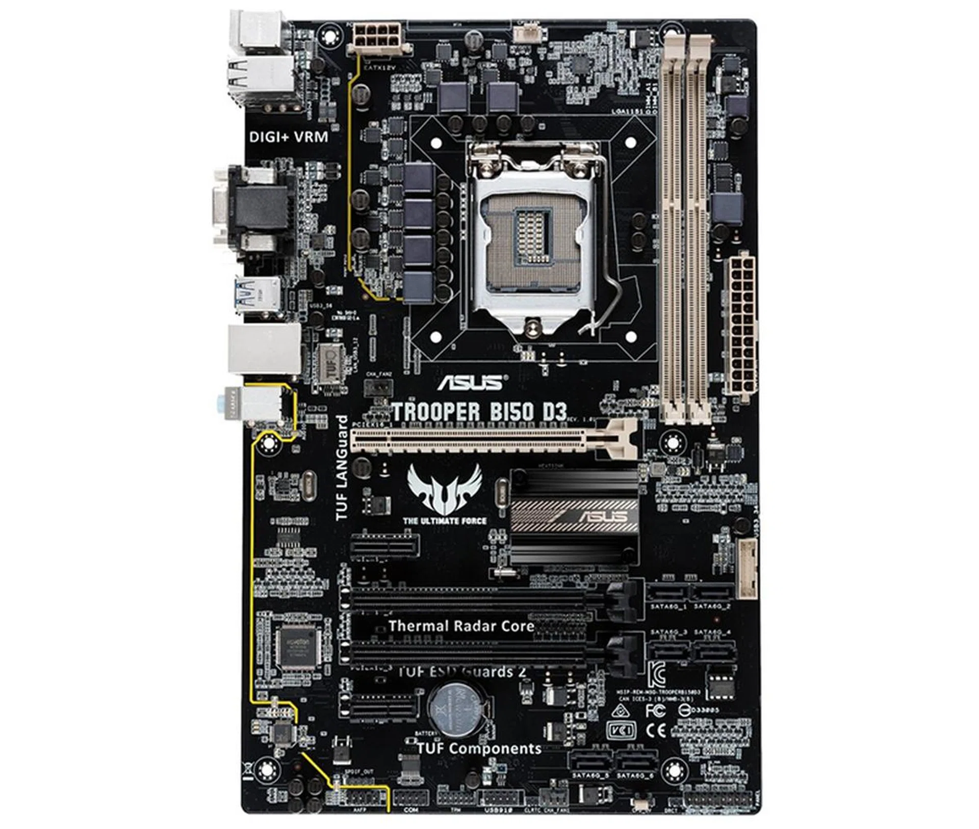 ASUS Trooper B150 D3. (Image Source: ASUS)