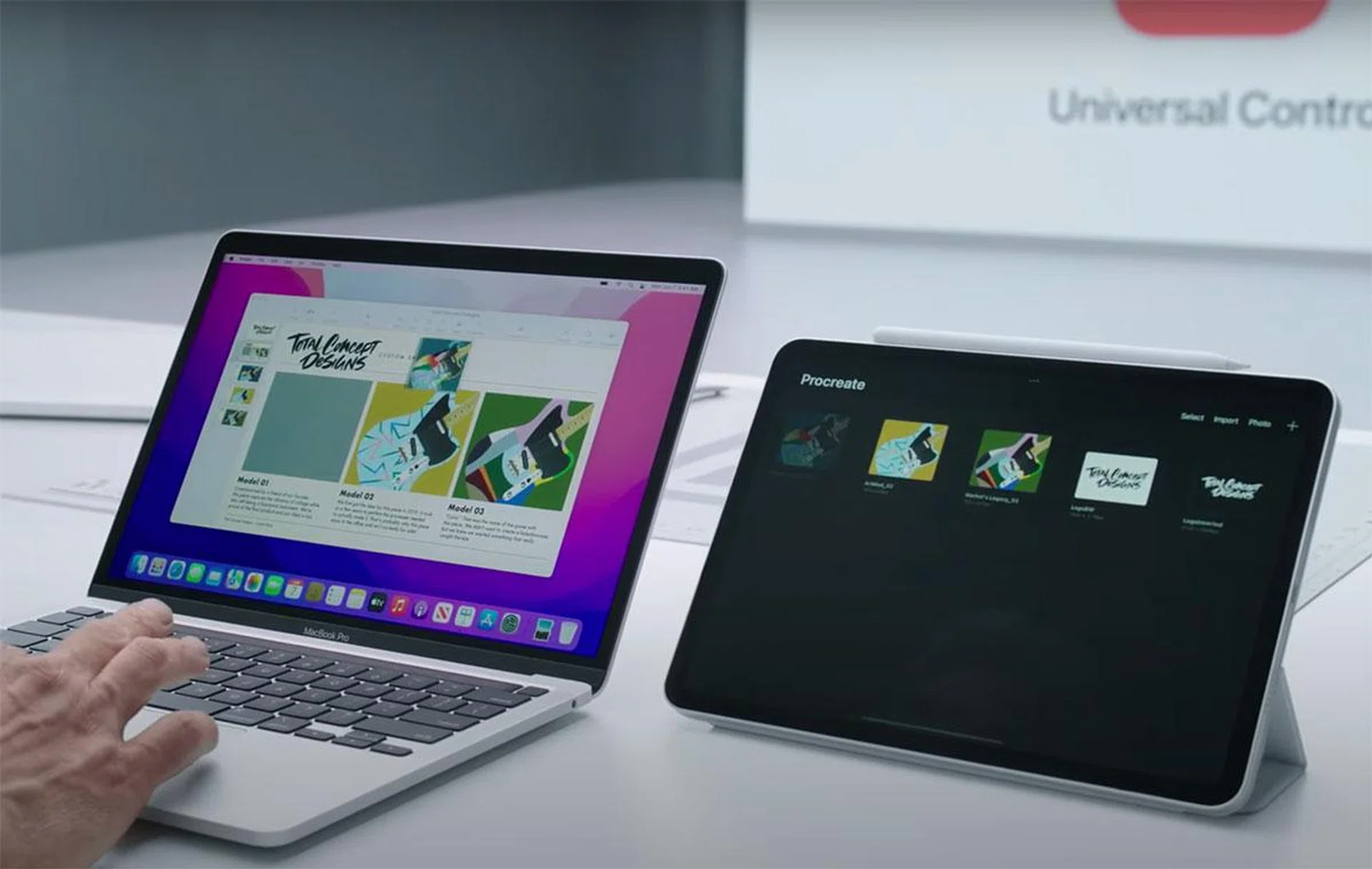 Dragging and dropping allows you to work between your Mac and iPad seamlessly.