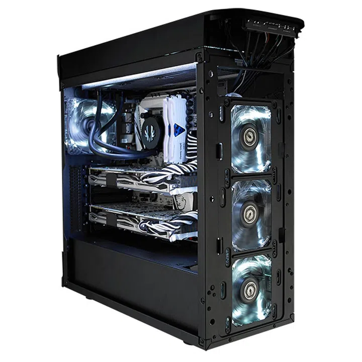 The case features a power supply cover and can take up to 360mm radiators at the top and front. (Image Source: BitFenix)