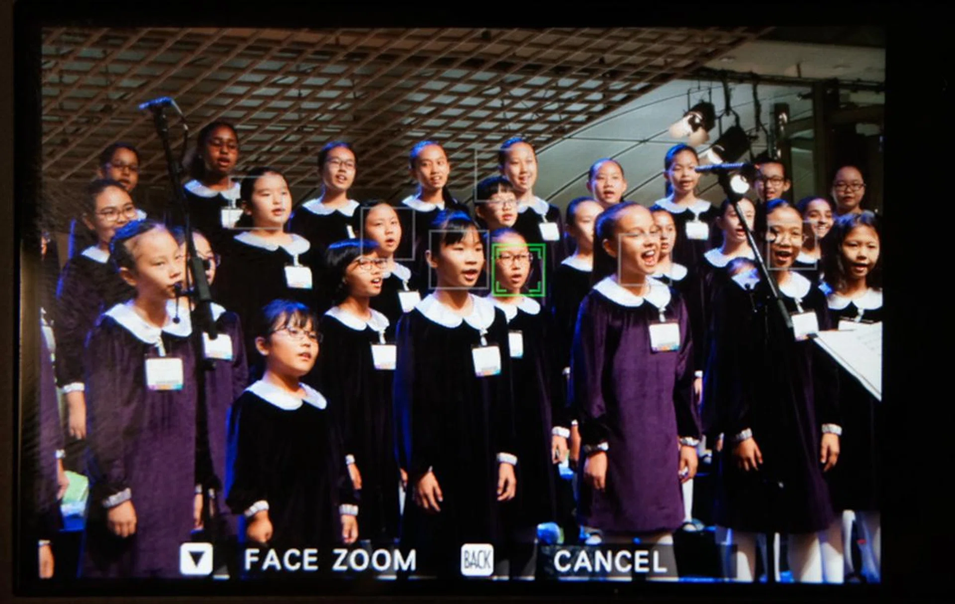 Anywhere from 7-10 faces were picked up each time we pressed the shutter button. 