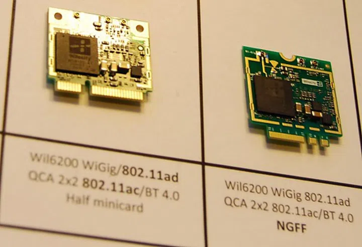 There are the two new modules, the QCA9006WBD half-mini card (HMC) specification and the QCA9006NFC next-generation form factor (NGFF).