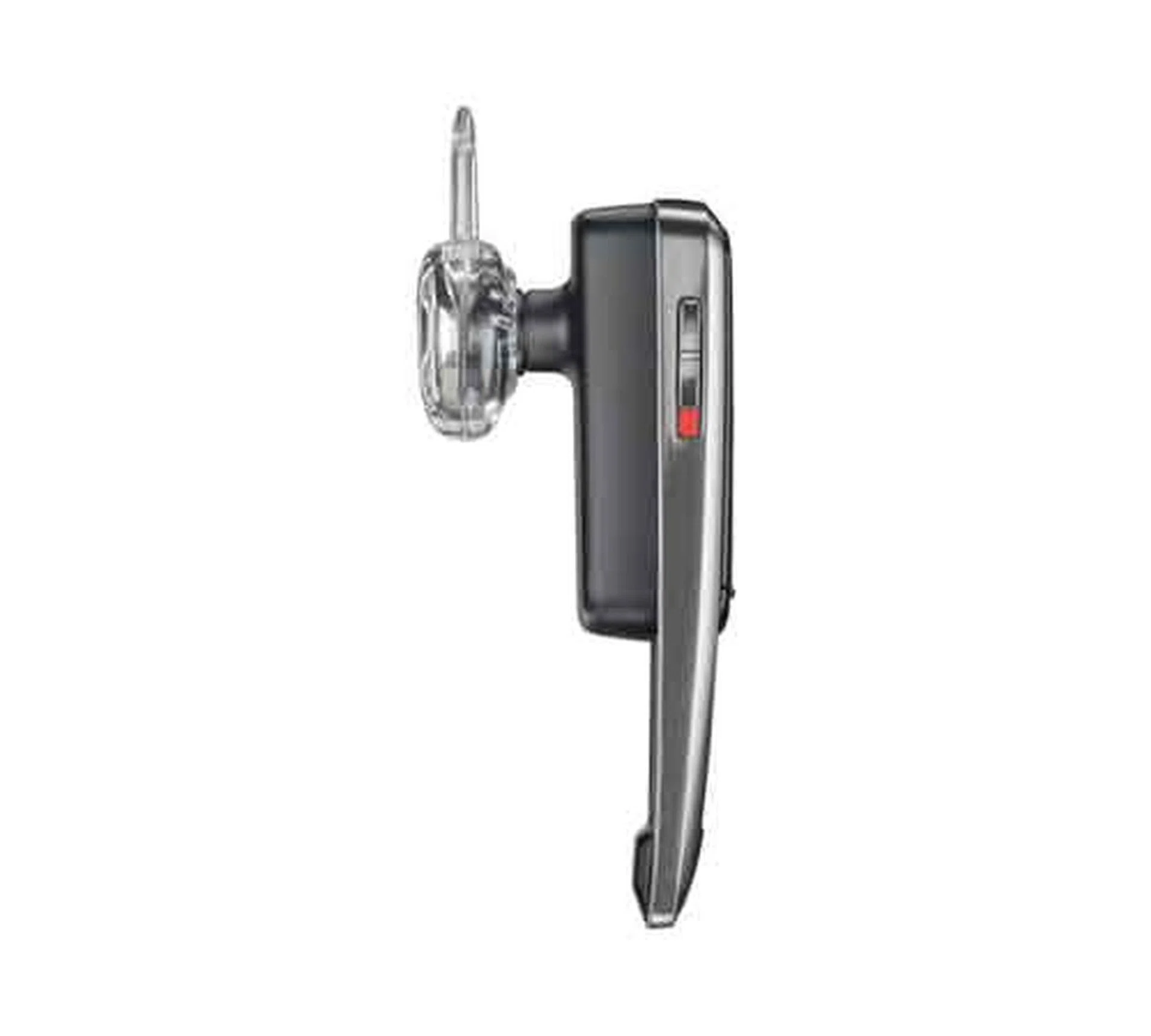 The power slider switch with its red marking lets you activate the headset with ease.