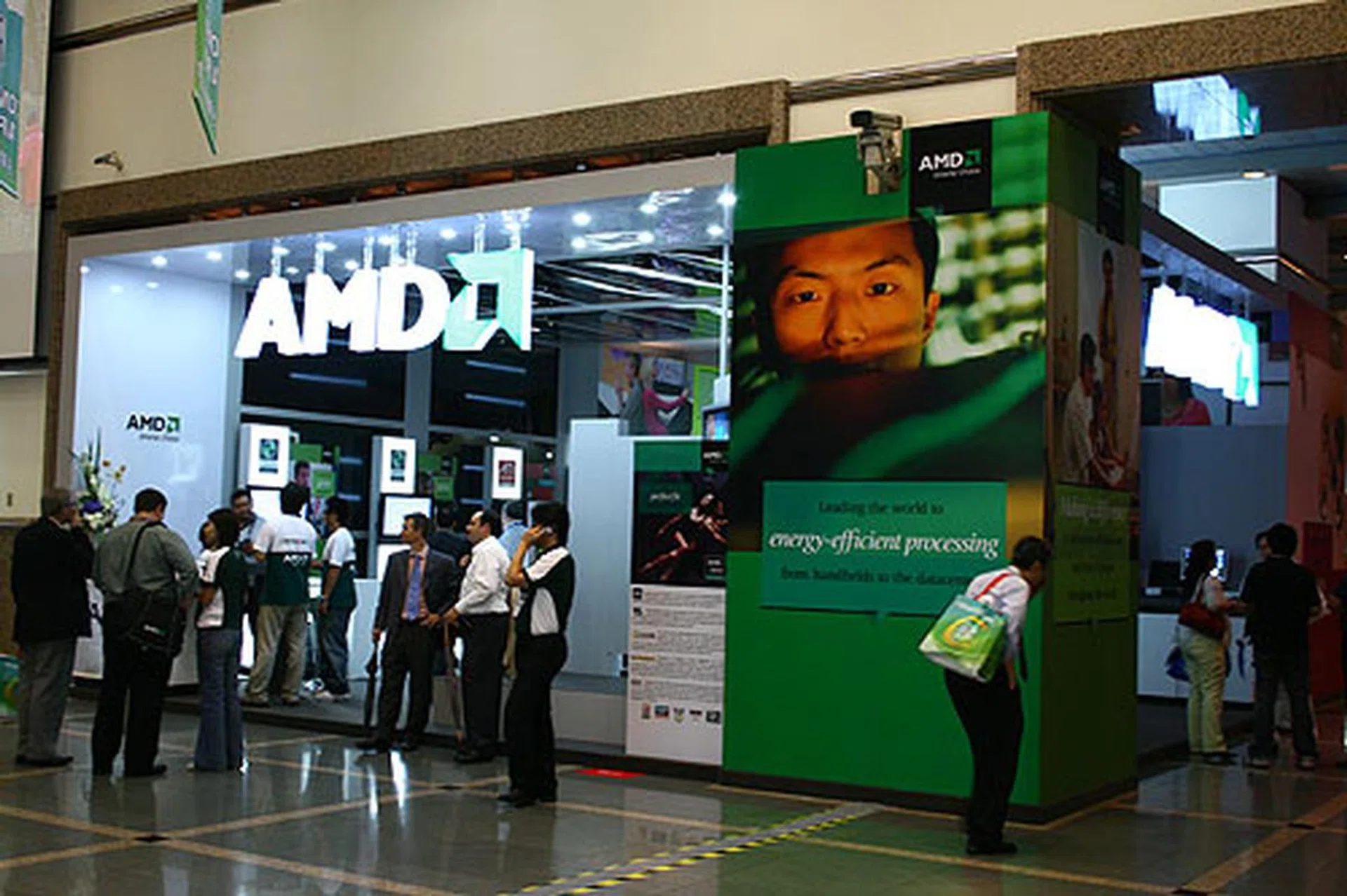  AMD's booth at TICC (Hall 4).  